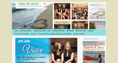 Desktop Screenshot of healmyvoice.org